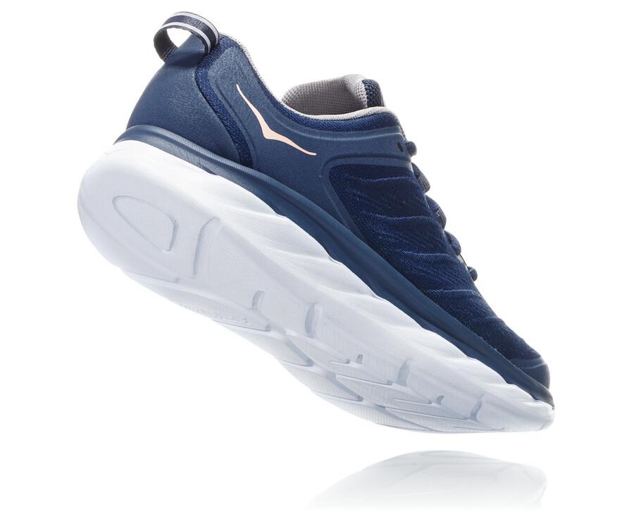 Tenis Hoka One One Mujer Azules/Blancos - Akasa - KRZV35724